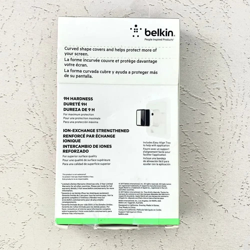 Belkin ScreenForce UltraCurve Screen Protector - For Apple Watch - 38mm